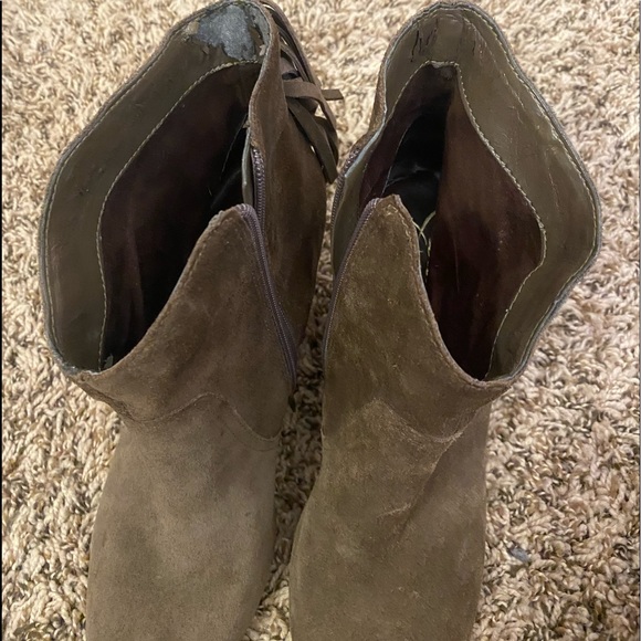 Jessica Simpson Fringe Suede Booties size 8.5 - Picture 6 of 7